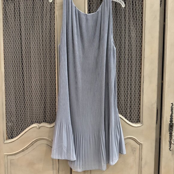 H&M Women’s Plus Size Chiffon Pleated Sleeveless Dress – Knee Length A-Line - Picture 1 of 10